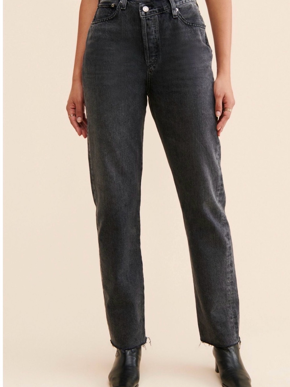 AGOLDE Criss Cross Upsized Jean Size 31 90s Grunge